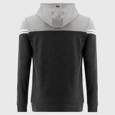 O'Neills Carlow GAA Men's Sedona Hooded Top Black / Silver / White