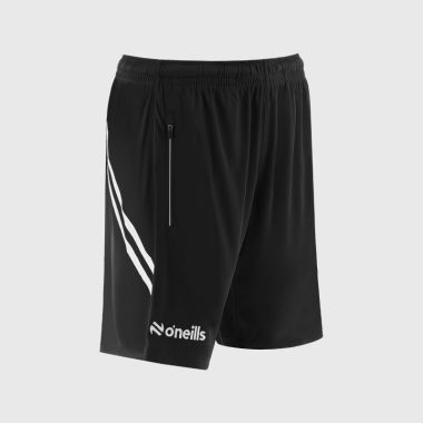 O'Neills Kildare GAA Kids' Sedona Training Shorts Black / White