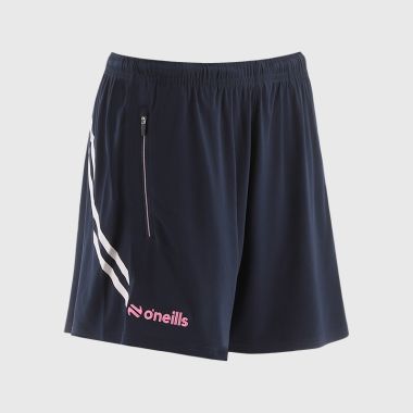 O'Neills Derry GAA Women's Sedona Training Shorts Marine / White / Pink