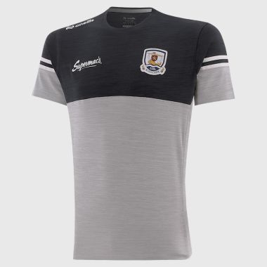 O'Neills Galway GAA Kids' Sedona T-Shirt Silver / Black / White
