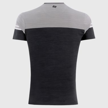 O'Neills Carlow GAA Kids' Sedona T-Shirt Black / Silver / White