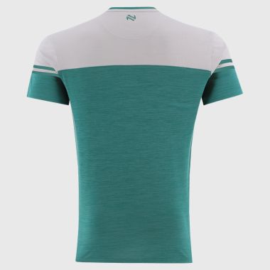 O'Neills Offaly GAA Men's Sedona T-Shirt Green / White / Green