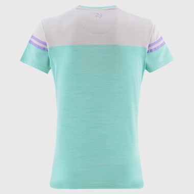 O'Neills Kilkenny GAA Women's Sedona T-Shirt Green / White / Purple