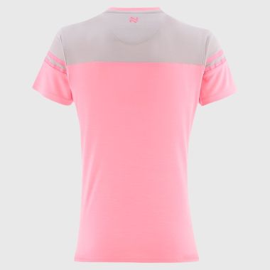 O'Neills Derry GAA Women's Sedona T-Shirt Pink / White / Pink