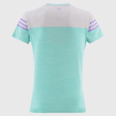 O'Neills Carlow GAA Kids' Sedona T-Shirt Green / White / Purple