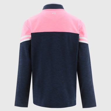 O'Neills Dublin GAA Kids' Sedona Brushed Half Zip Top Marine / Pink / White