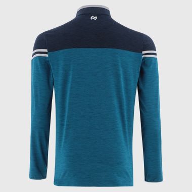 O'Neills Cavan GAA Men's Sedona Brushed Half Zip Top Blue / Marine / Silver