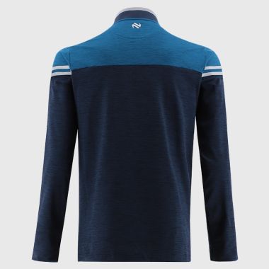O'Neills Clare GAA Kids' Sedona Brushed Half Zip Top Marine / Blue / Silver
