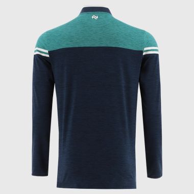 O'Neills Limerick GAA Men's Sedona Brushed Half Zip Top Marine / Green / White