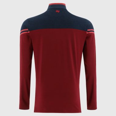 O'Neills Louth GAA Men's Sedona Brushed Half Zip Top Red / Marine / Red