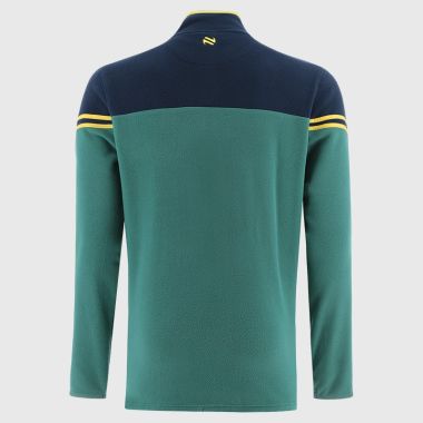 O'Neills Fermanagh GAA Men's Sedona Snap Button Fleece Green / Marine / Yellow