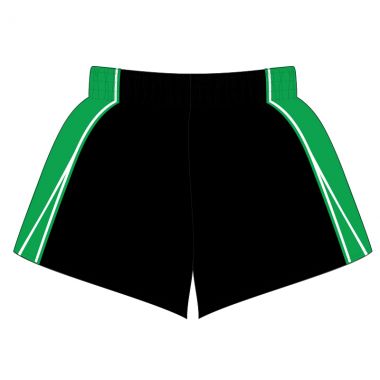 Heathfield &amp; Waldron RFC Rugby Shorts (Black-Green)