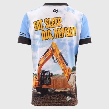 O'Neills Men's Eat Sleep Dig Repeat!! Ploughing Jersey Blue