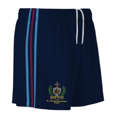 St. Patrick&#039;s High School Keady Mourne Shorts Marine / Sky / Maroon New for 2022/23