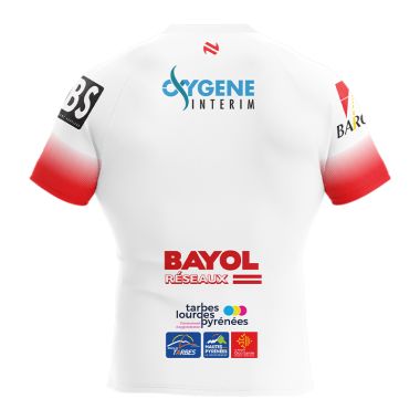 Stado Tarbes Pyrénees Rugby Rugby Match Tight Fit Jersey