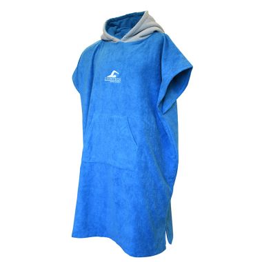 SwimTech Adults Microfiber Poncho Blue / Grey