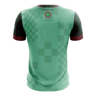 St Mary&#039;s University College Belfast Tight Fit Shortsleeve Training Top Green / Maroon / Bottle