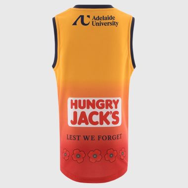 O'Neills Adelaide Crows Kids' Red ANZAC Guernsey 2025