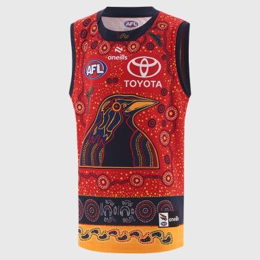 O'Neills Adelaide Crows Kids' Red Indigenous Guernsey 2025