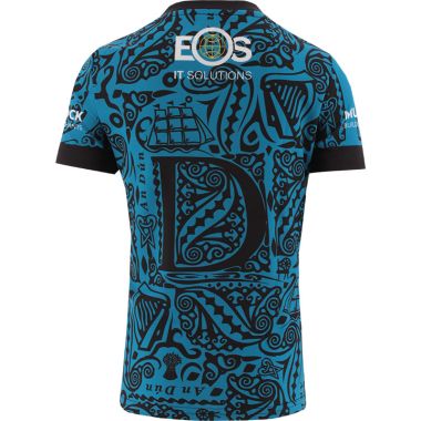 Down GAA Kids&#039; Short Sleeve Training Top Black / Turquoise