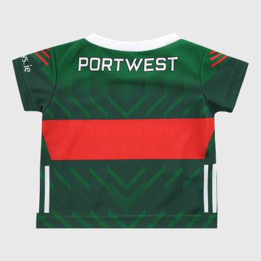 O&#039;Neills Mayo GAA Infant 2 Stripe Home Jersey 2025