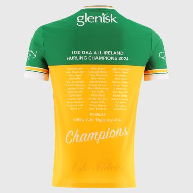 O&#039;Neills Offaly GAA U20 All Ireland Hurling Champions Special Edition Boxed Jersey 2024