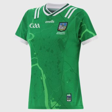 O'Neills Limerick GAA Women's Fit 2 Stripe All Ireland Hurling Champions Jersey 2026 Personalised