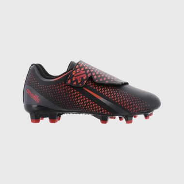 O&#039;Neills Tornado Junior Firm Ground Velcro Football Boots Black / Red