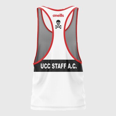 UCC Staff Athletic Club Printed Athletics Vest White
