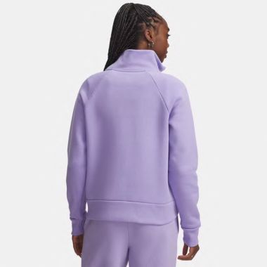 Under Armour Women&#039;s UA Rival Fleece Half Zip Top Transparent / White