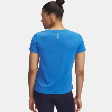 Under Armour Women&#039;s UA Launch T-Shirt Blue Atlantis / Reflective