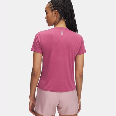 Under Armour Women&#039;s UA Launch T-Shirt Fuchsia Dusk / Reflective