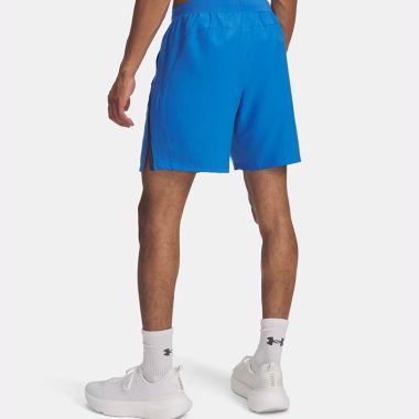 Under Armour Men&#039;s UA Launch 7&quot; Shorts Blue Atlantis / Washed Navy / Reflective