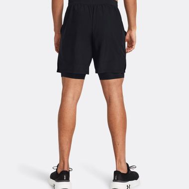 Under Armour Men&#039;s UA Launch 2-in-1 7&#039;&#039; Shorts Black / Reflective