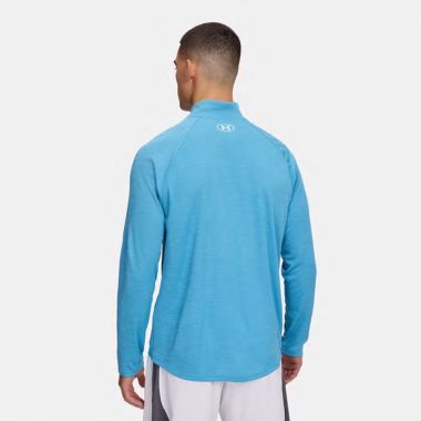Under Armour Men&#039;s UA Tech™ Textured Half Zip Ether Blue / White