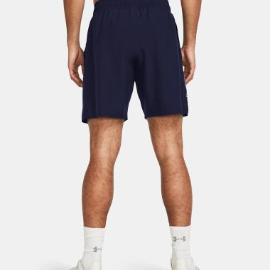 Under Armour Men&#039;s UA Woven Wordmark Shorts Midnight Navy / White