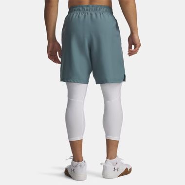 Under Armour Men&#039;s UA Tech Woven Wordmark Shorts Jasper Blue / White