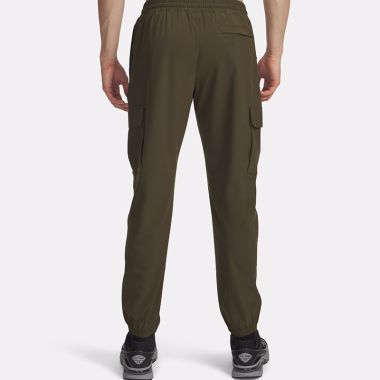 Under Armour Men&#039;s UA Vibe Woven Cargo Joggers Expedition Green / White