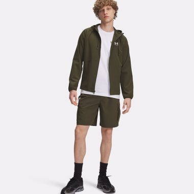 Under Armour Men&#039;s UA Vibe Woven Cargo Shorts Expedition Green / White