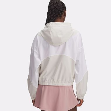 Under Armour Women&#039;s UA Rival Hooded Woven Jacket Summit White / White