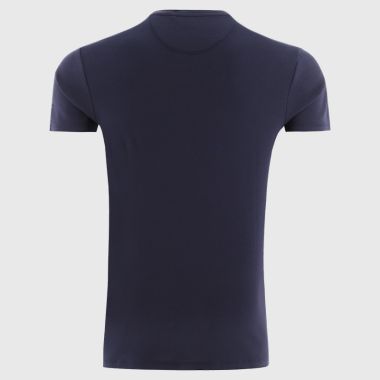 O'Neills Down GAA Men's Venture Pima Cotton T-Shirt Marine / Silver