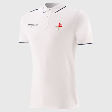 O'Neills Louth GAA Men's Venture Polo Shirt White / Marine