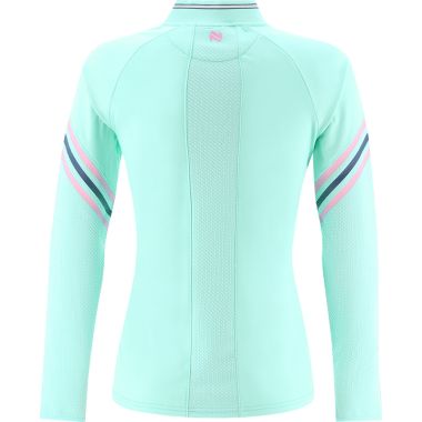 Sligo GAA Kids&#039; Weston Brushed Half Zip Top Green / Pink / Marine