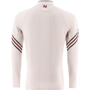 Galway GAA Kids&#039; Weston Brushed Half Zip Top Beige / Black / Red