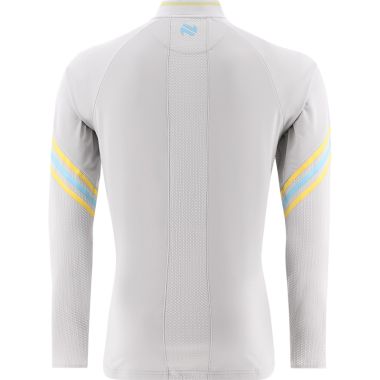 Tipperary GAA Men&#039;s Weston Brushed Half Zip Top Grey / Yellow / Blue