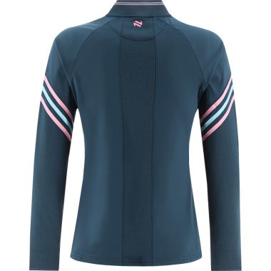Dublin GAA Kids&#039; Weston Brushed Half Zip Top Marine / Pink / Green