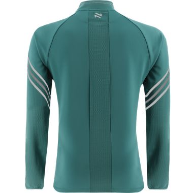 Mayo GAA Kids&#039; Weston Hybrid Half Zip Top Green / Grey