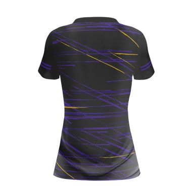 Wexford LGFA Women&#039;s Fit Short Sleeve Training Top 2 Stripe Dark Grey / Purple 2023