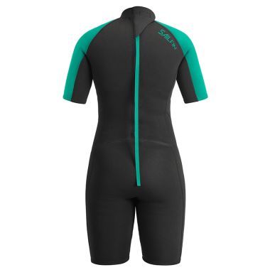 Urban Beach Women&#039;s Sailfin Short Wetsuit Black / Aqua