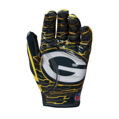 Wilson Youth NFL Stretch Fit Receivers Gloves - Green Bay Packers
